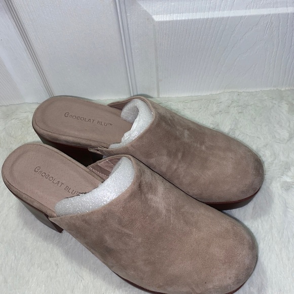 Chocolat Blu Vanessa Clog Leather shoe size 7 NWOT sandal - Picture 5 of 10